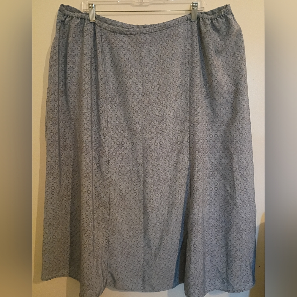 Maggie‎ Mcnaughton Lavender Button-Down A-Line Skirt Sz 22 - Picture 2 of 8